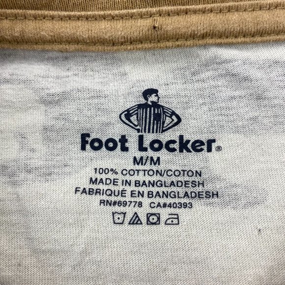 Foot Locker Camo Shirt Men Medium M Brown Black Camouflage Military Hunting Tee - Picture 2 of 7